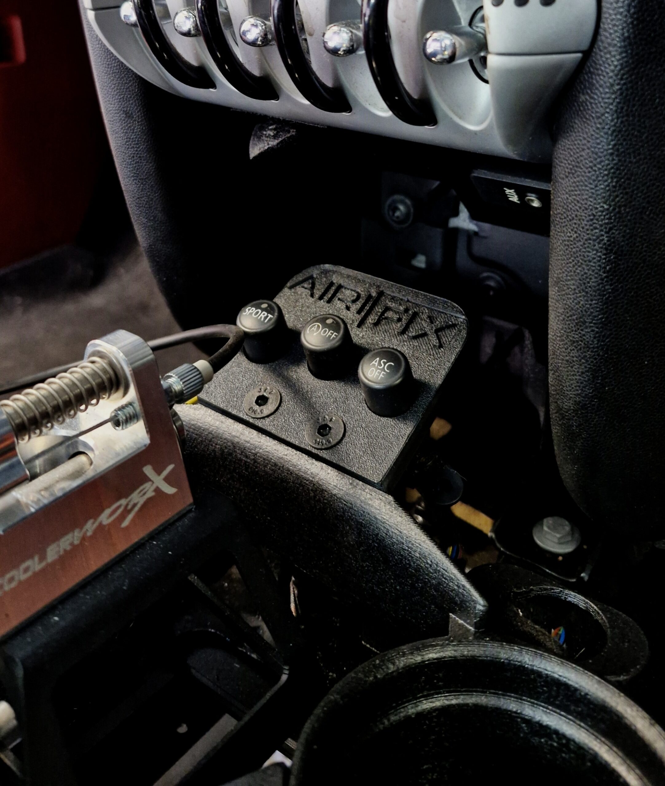Airifix Mini Cooper S/JCW R55 R56 R57 R58 R59 Coolerworx Console Delete+Sport Button Relocation kit - Image 4